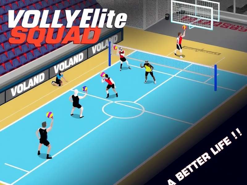 Intense Volleyball Action in Volley Elite Squad Volley Elite Squad Gameplay Screenshot